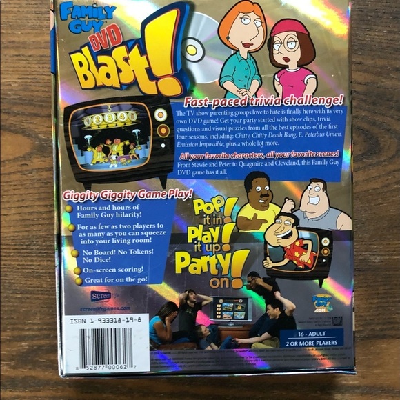 HOST  PICK Family Guy Volume One And Two And Blast Trivia Game - Picture 7 of 8
